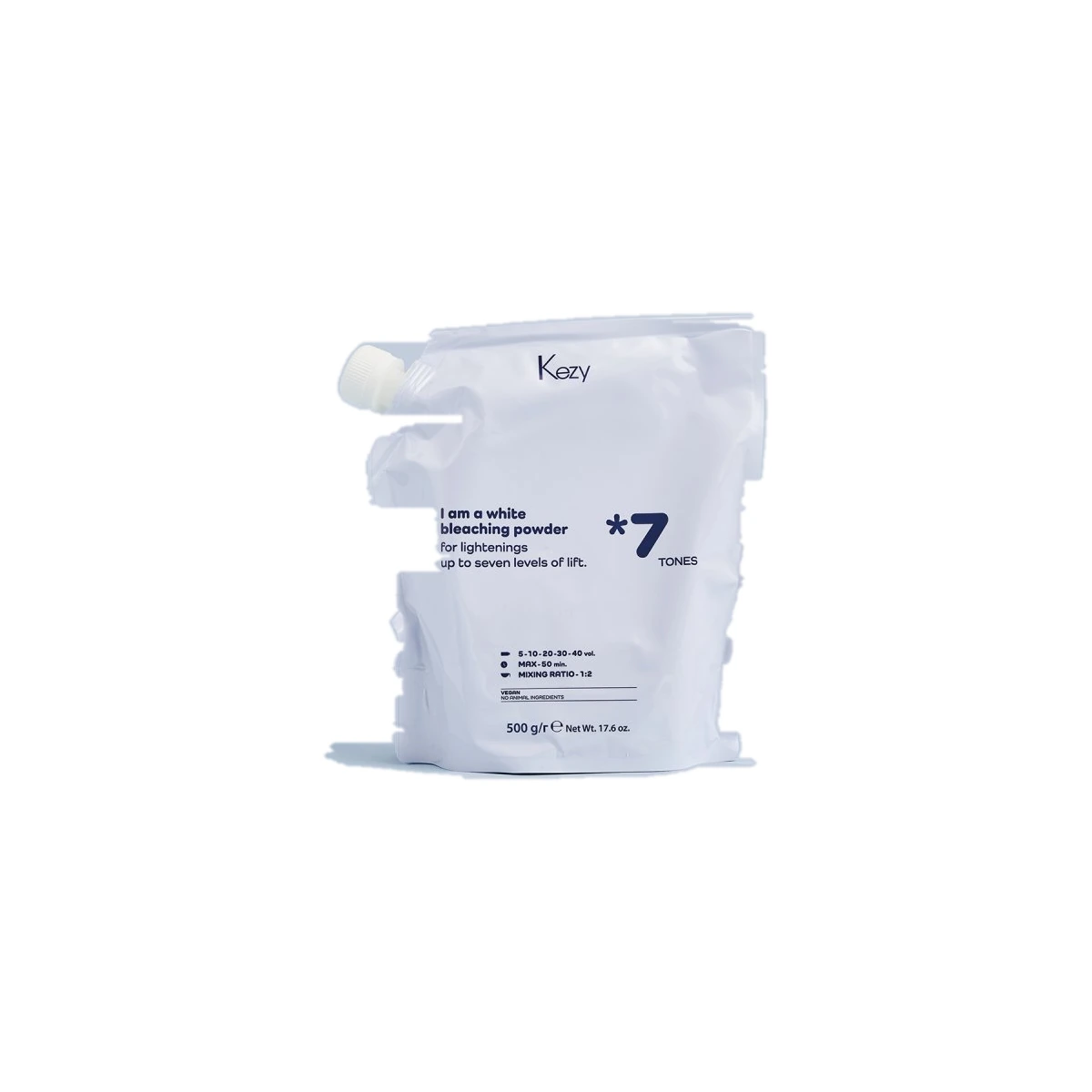 KEZY Белый обесцвечивающий порошок (7 тонов), 500 г Up to 7 White Bleaching Powder