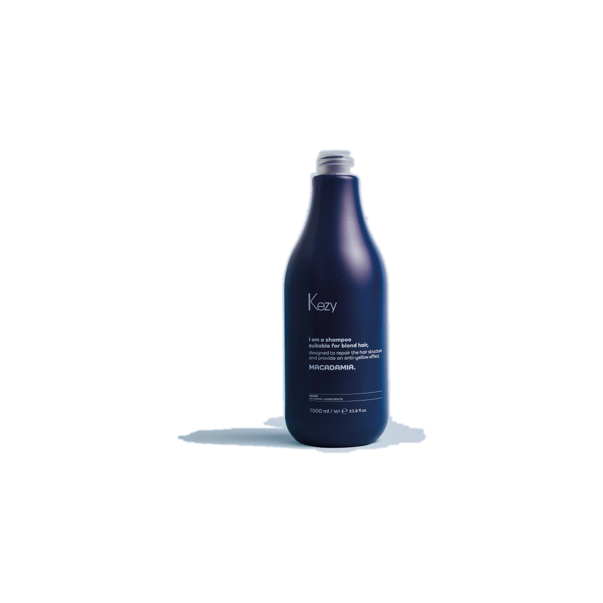 KEZY Macadamia Anti-yellow Shampoo Шампунь, нейтрализующий желтизну, с маслом макадамии, 1000 мл