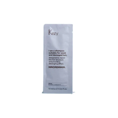 KEZY MACADAMIA ANTI-YELLOW SHAMPOO 10ml Шампунь нейтр.желтизну для светлых волос с маслом макадами