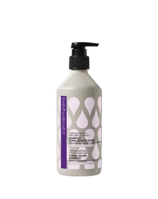 Шампунь тонирующий для светлых волос BAREX Contempora Hair Superfood Toning Silver, против желтизны, 500 мл