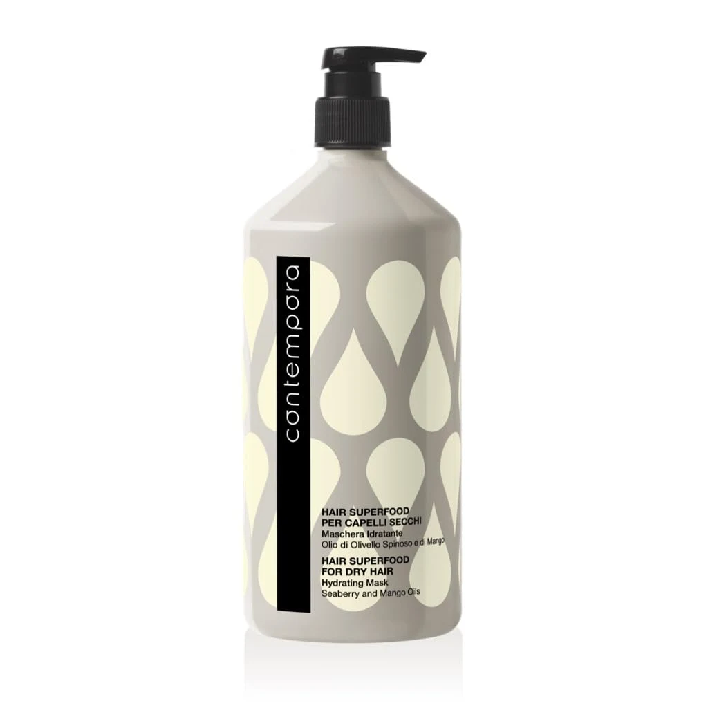 Маска увлажняющая для сухих волос профессиональная BAREX Contempora Hair Superfood Hydrating, 1000 мл