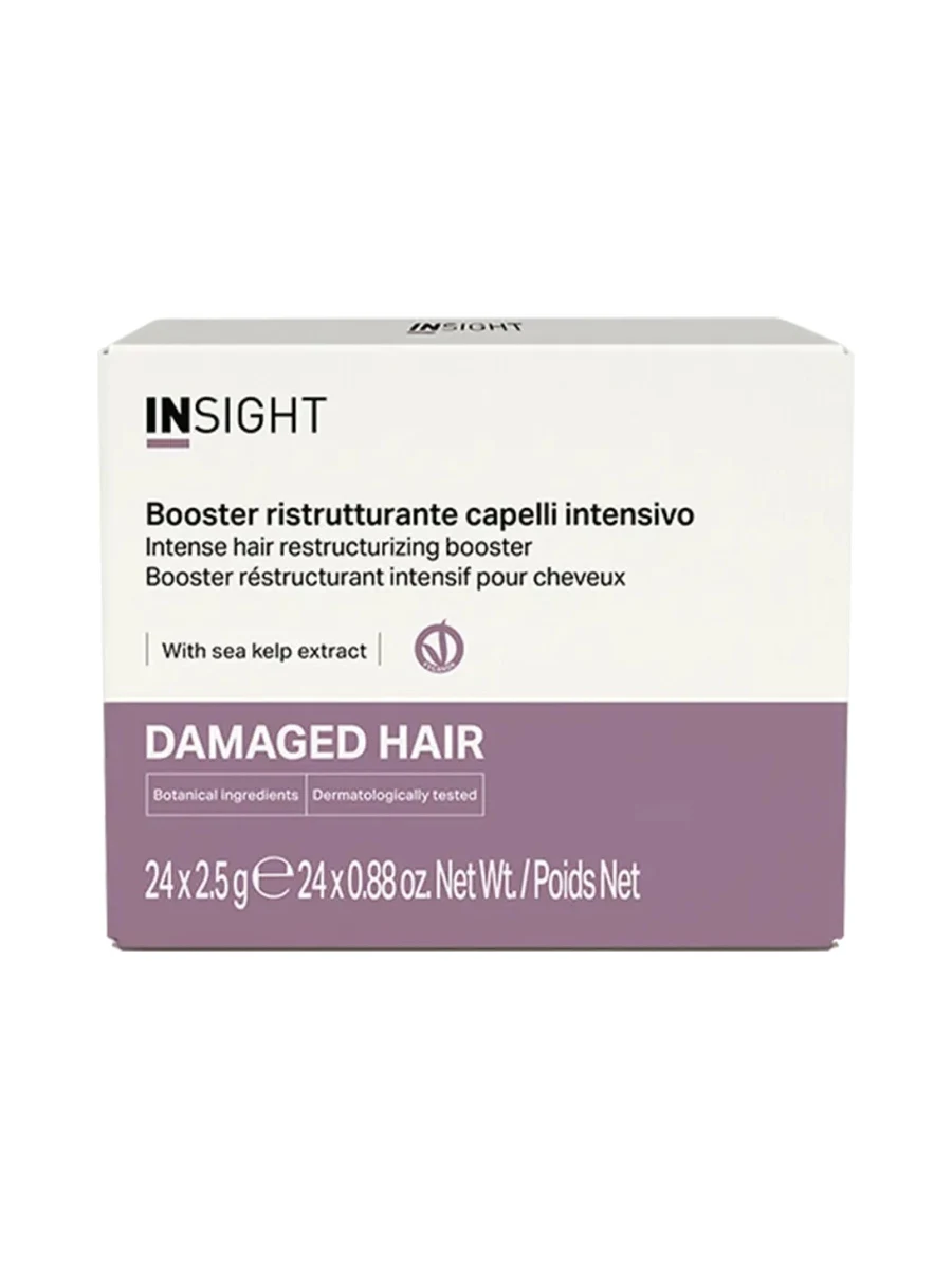 INSIGHT DAMAGED HAIR INTENSE HAIR RESTRUCTURIZING BOOSTER 24 x 2,5gr, 24 x 2,5г